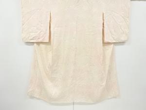 アンティーク　絞り紗綾型に花模様織り出し長襦袢(刺繍衿付き)